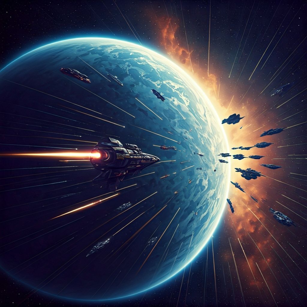 Galactic Heroes Cosmic Battle in Dream Art Style