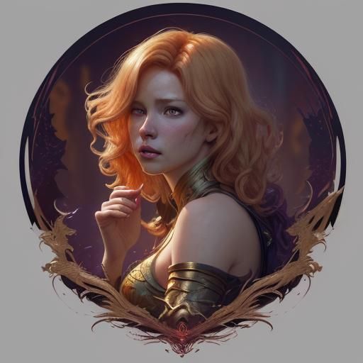 Golden Dragon Transforms into Strawberry Blonde Woman