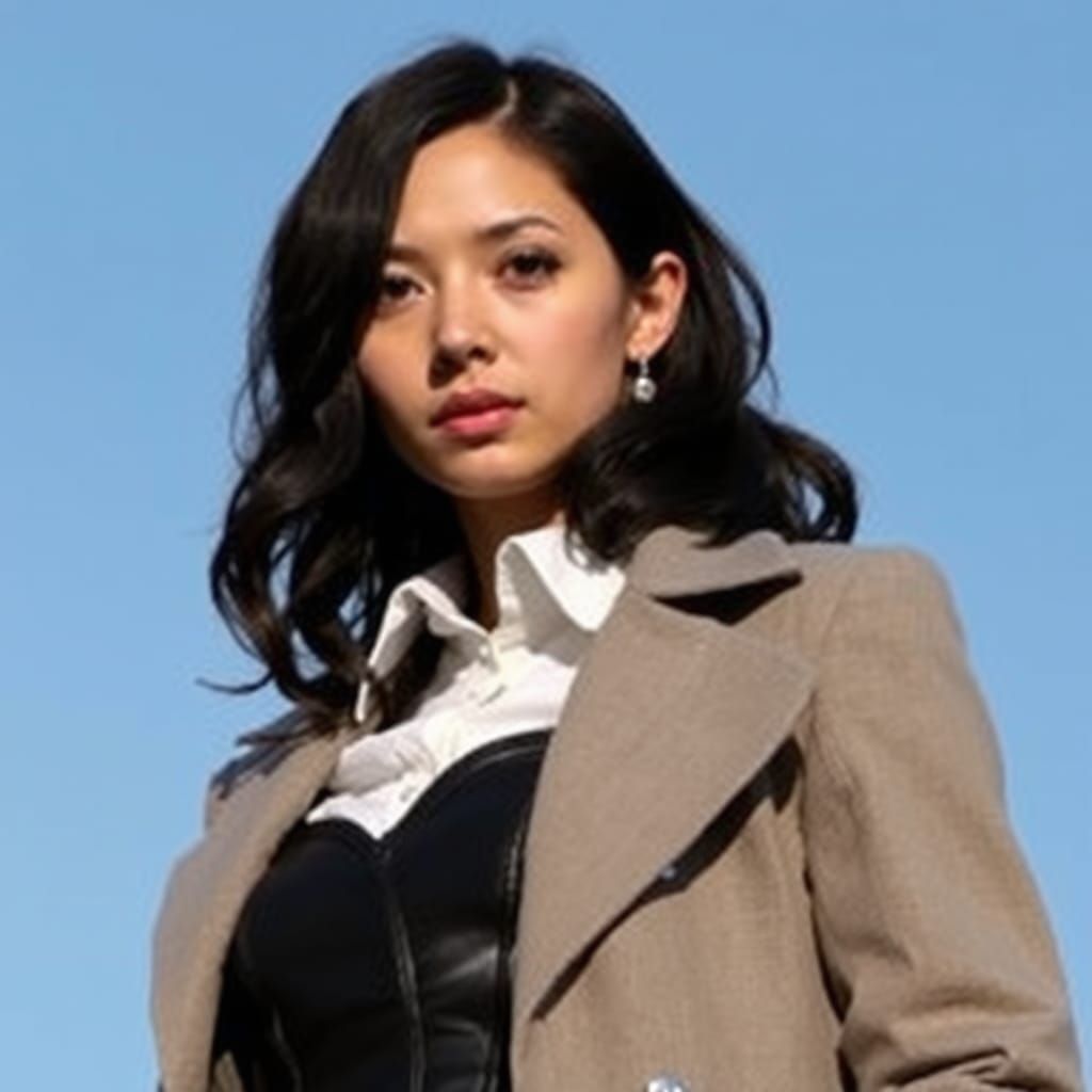 Cassandra Cain in Gray Coat and Corset Vest