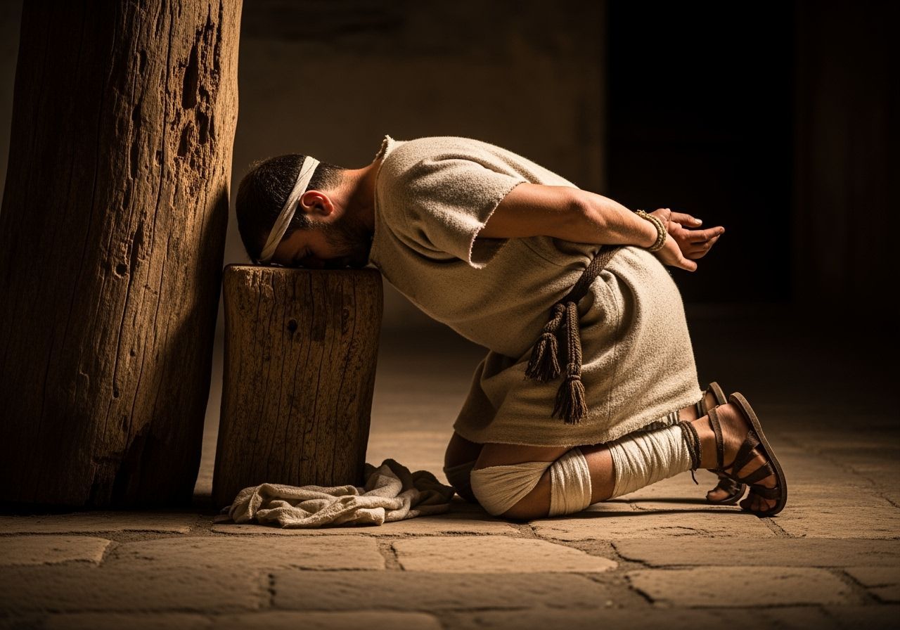 Bound Roman Peasant in Natural Light