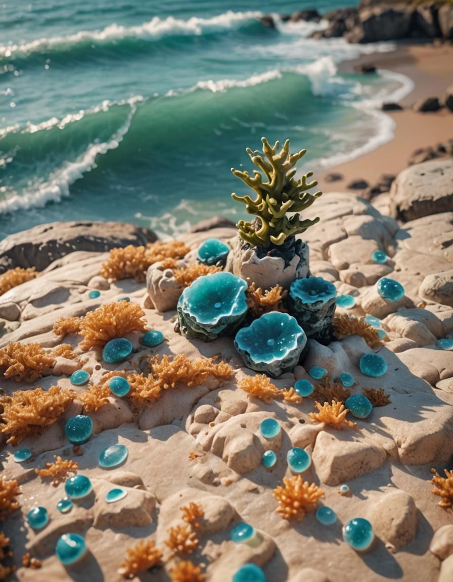 Turbulent Sea and Rocky Coastline Photography