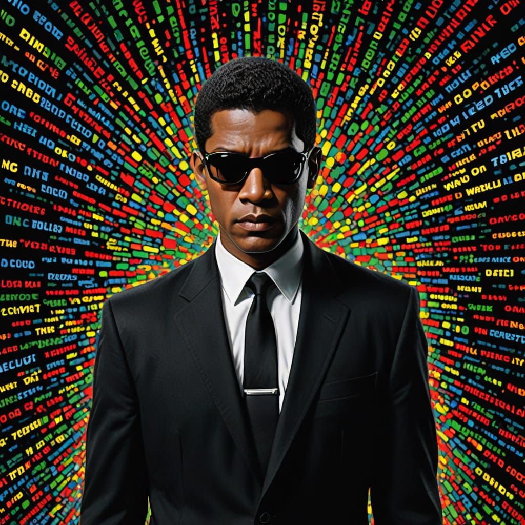 Abstract Silhouette Exploring Color Blindness Prevalence