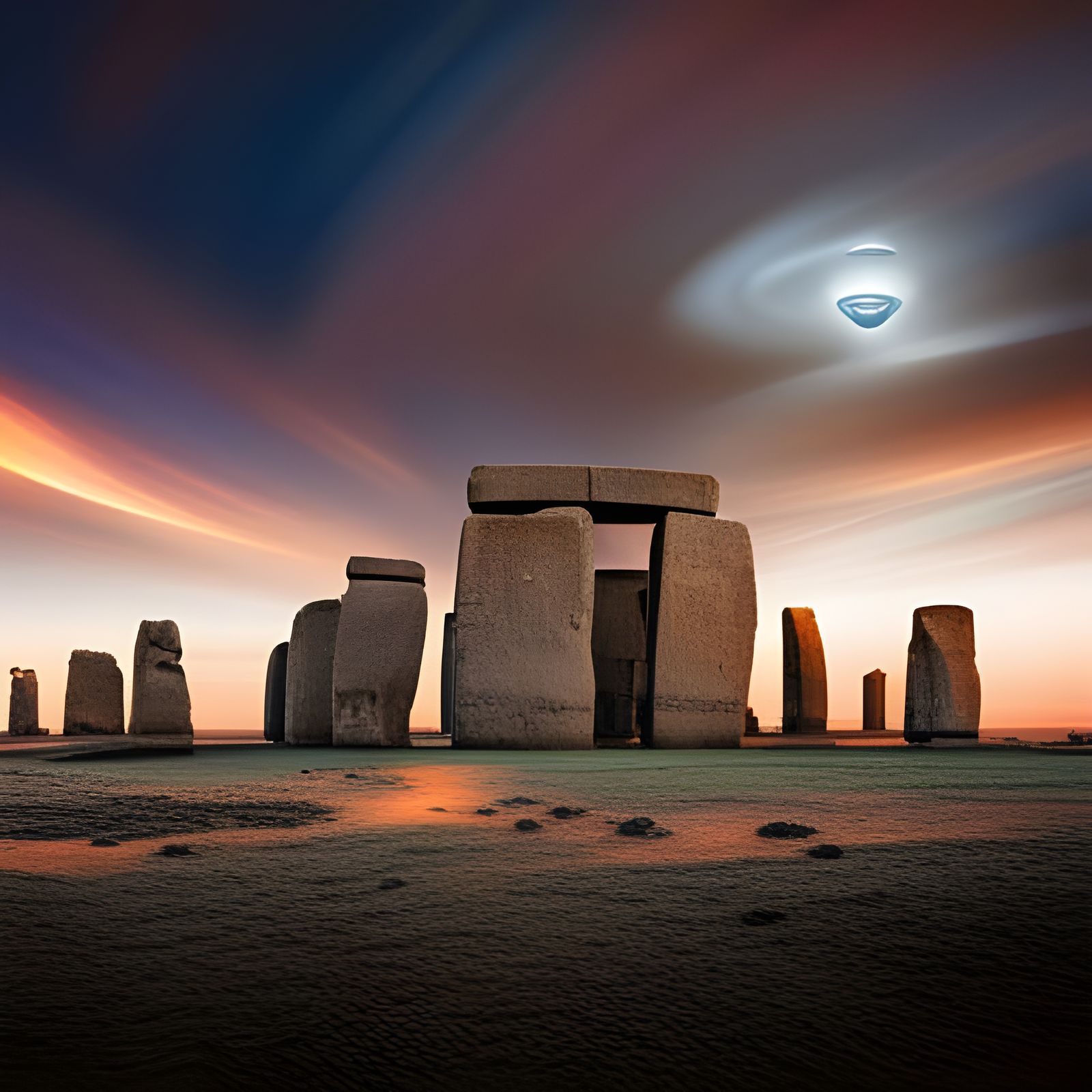 Ancient UFO Mysteriously Appears Over Stonehenge