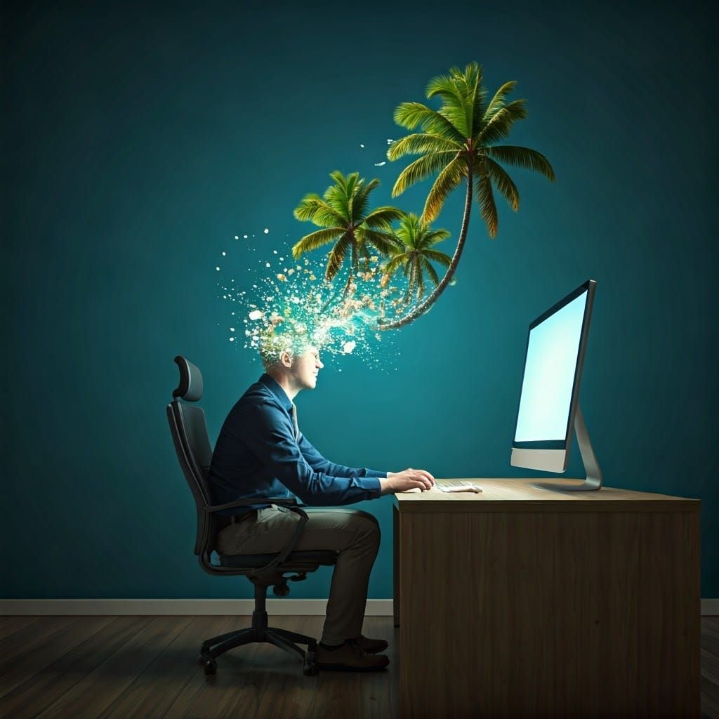 Tropical Paradise Mindscape: Escapism Concept