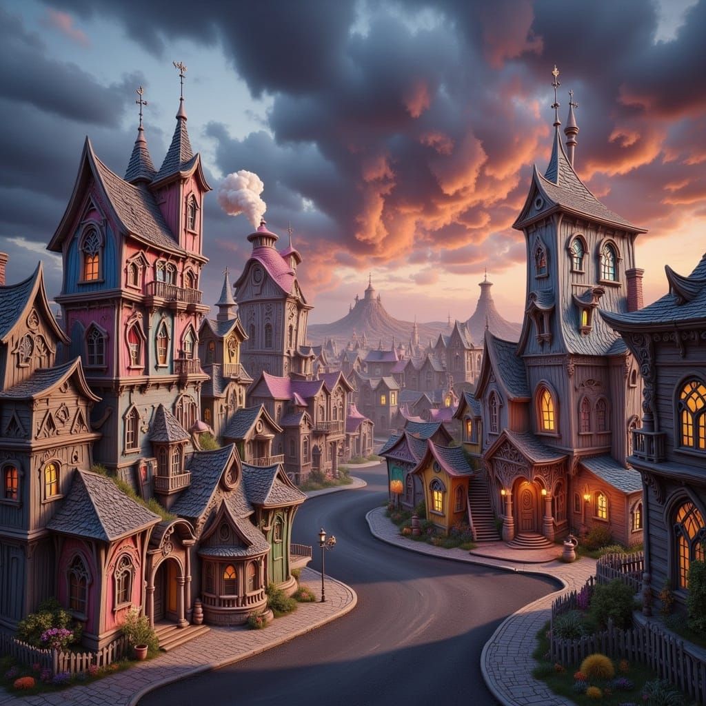 Las Vegas Skyline with Wonky Architecture