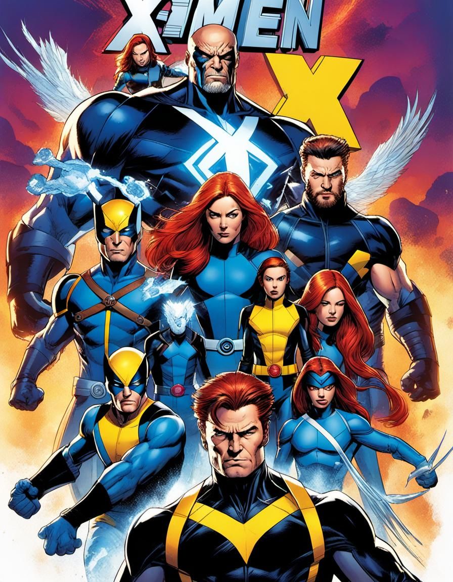 Ultra-Detailed X-Men Illustration