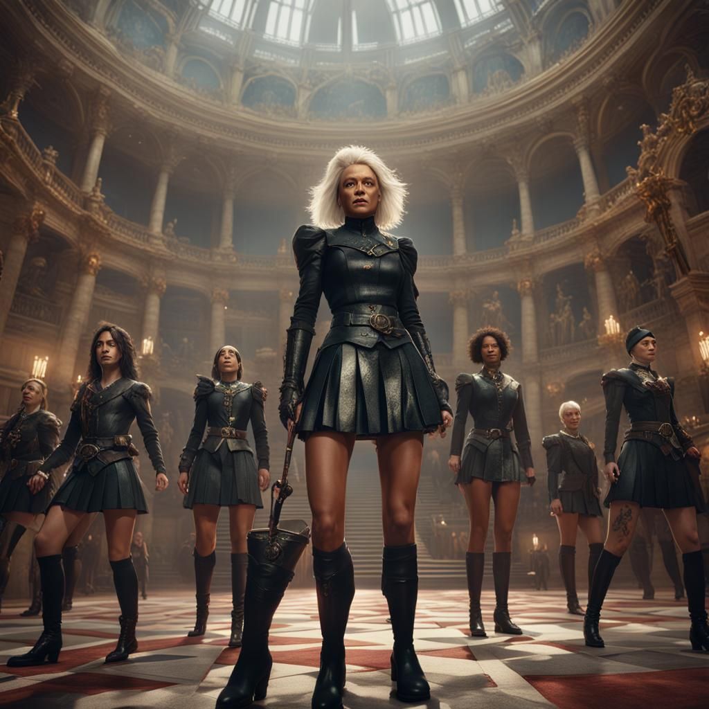 Powerful Women at Trial: Detailed Fantasy Art