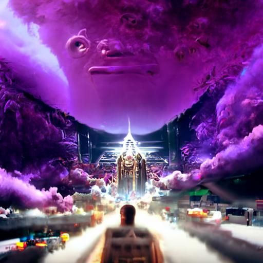 Epic Ascension: A Dramatic Digital Matte Painting