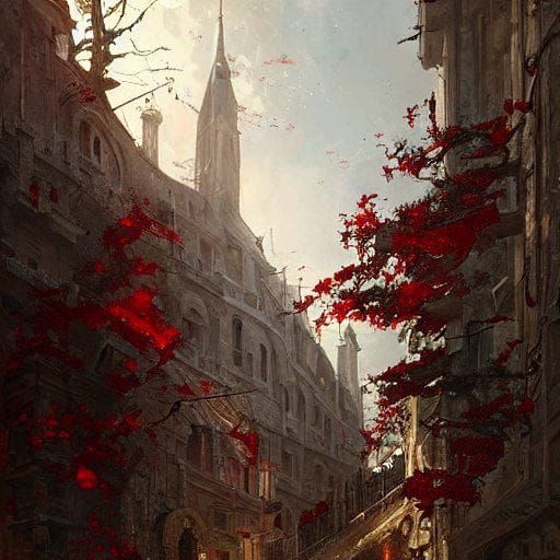 AI Image: Autumnal Depiction of Fall Season