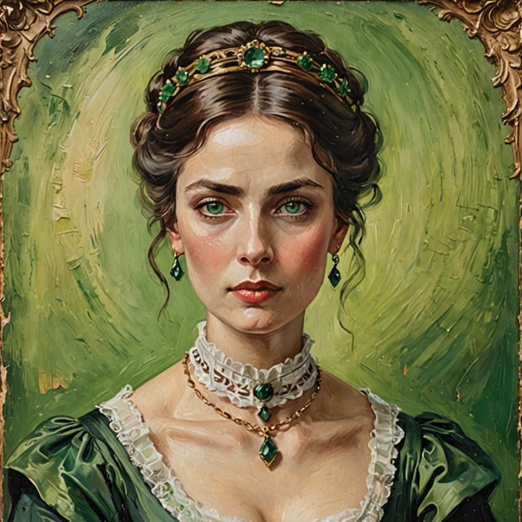 Victorian Lady Portrait in Alla Prima Style