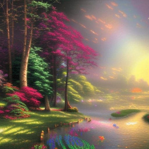 Rainbow Dorothy in Ethereal Fantasy Style