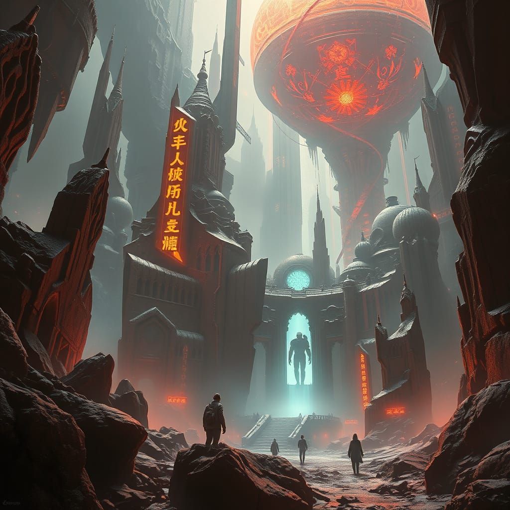 Futuristic Dystopian World in Digital Matte Painting