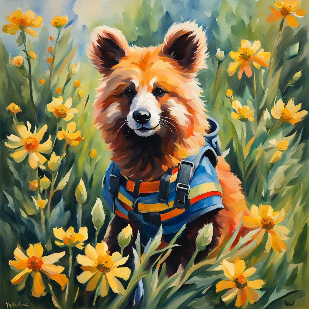 Wonkas in Gouache Style Impressionist Masterpiece