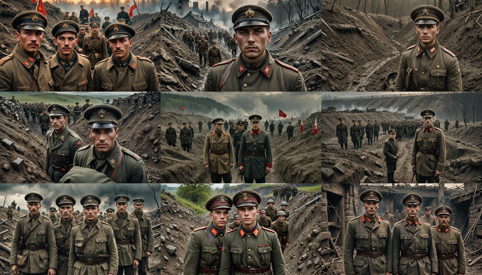 Genrik Yagoda in Cheka Uniform, Hyperrealistic Portrait