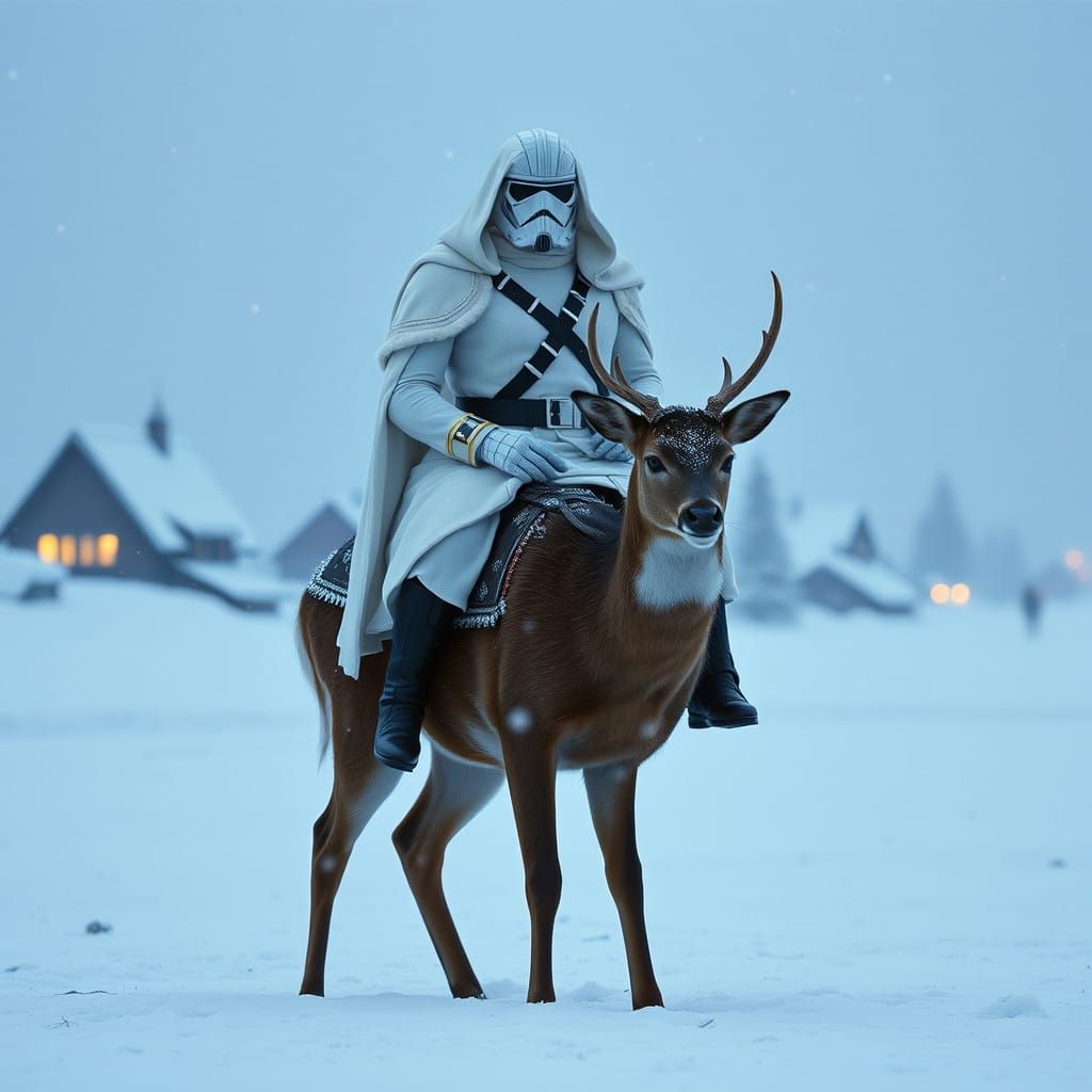 Thrawn on Fawn in Winter Wonderland