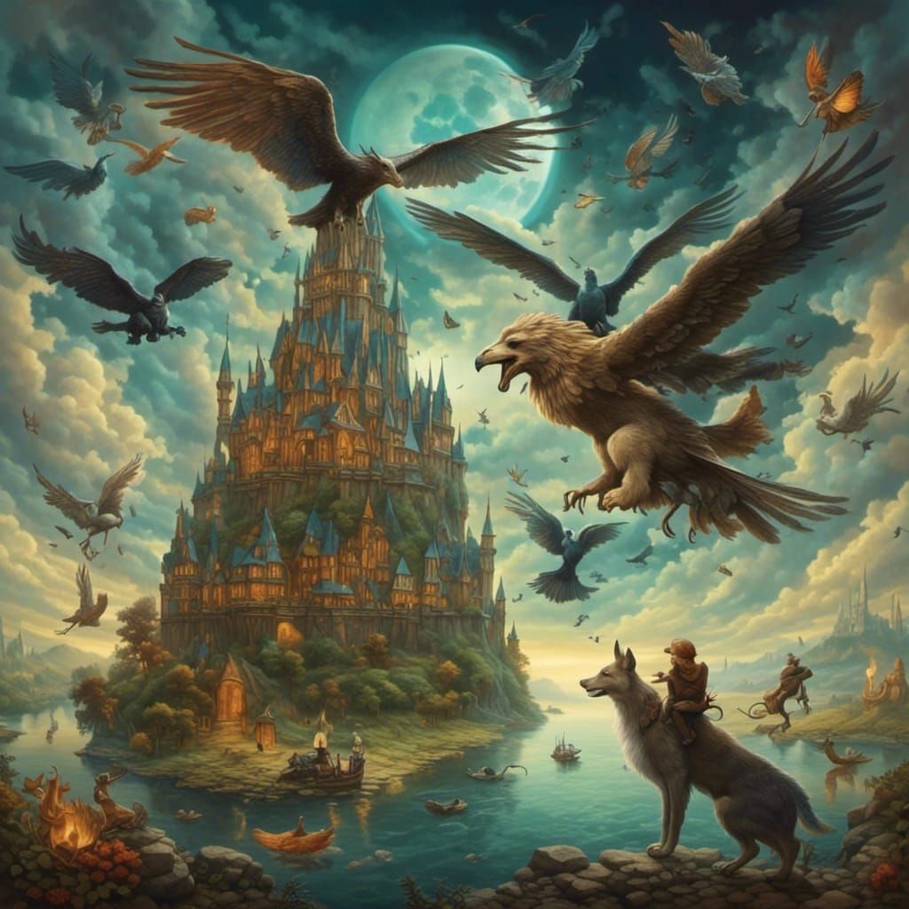 Magical Animal Kingdom Illustration