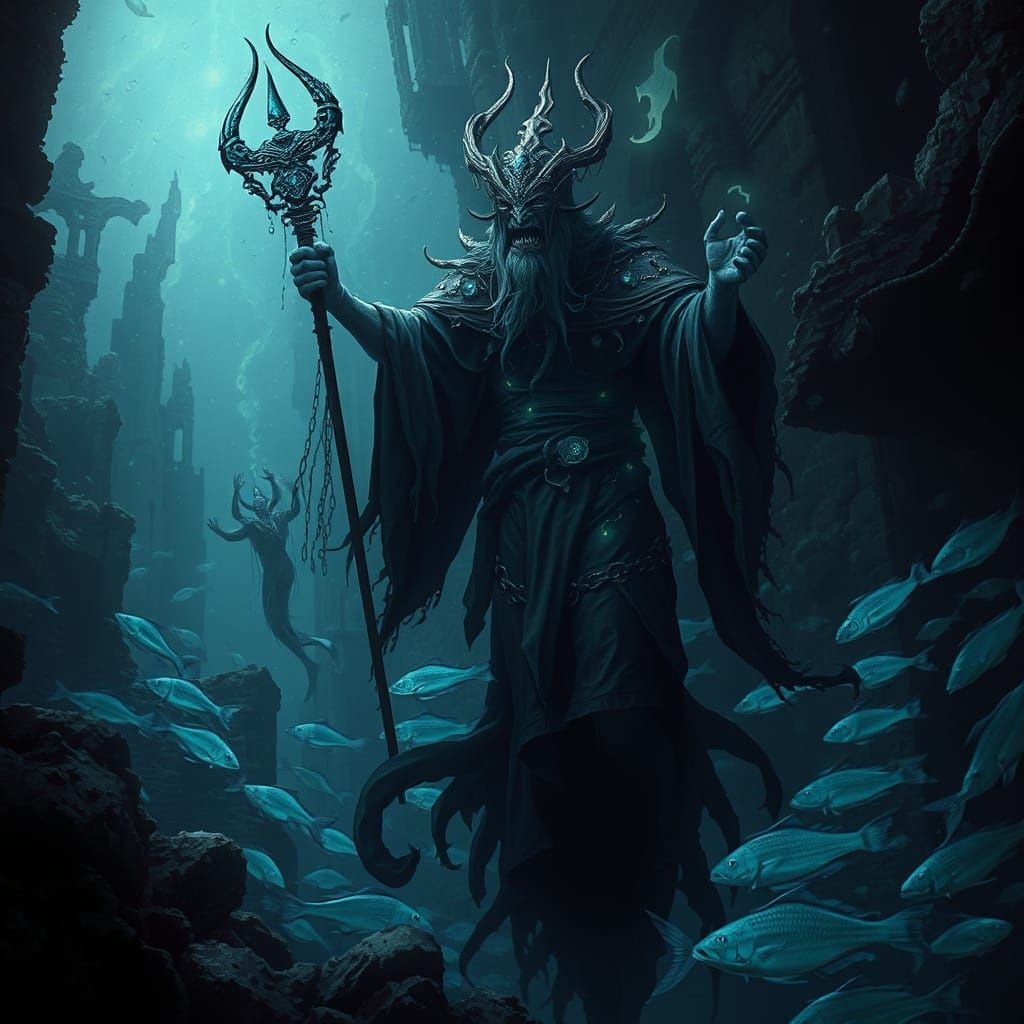 Merman Wizard Summons Ghost Army in Sunken City