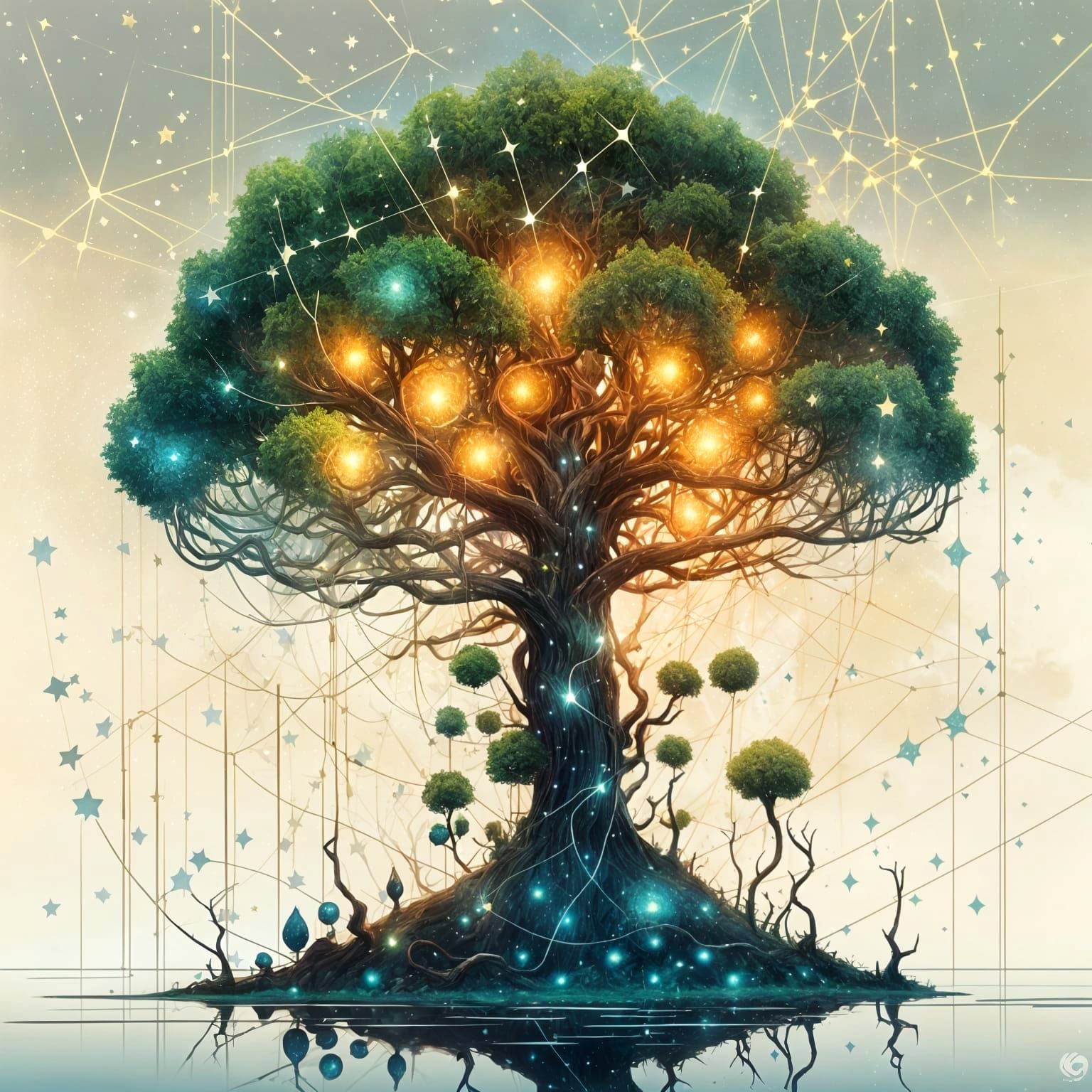 Whispering Starlight Tree of Dreams