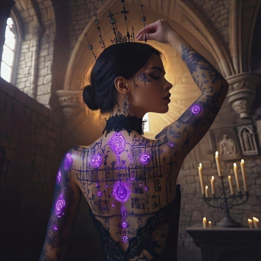 Queen's Serene Morning in Stone Castle