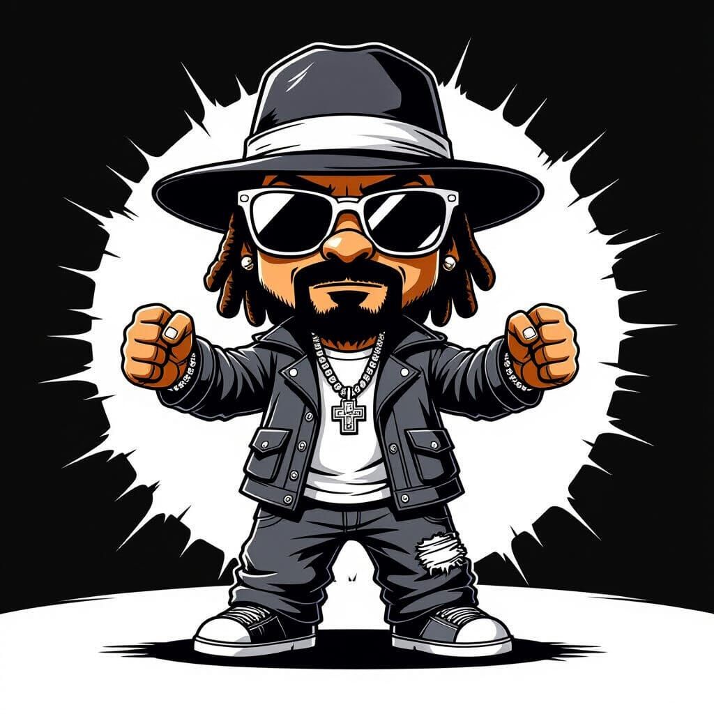 Snoop Dogg in Chibi Manga Style