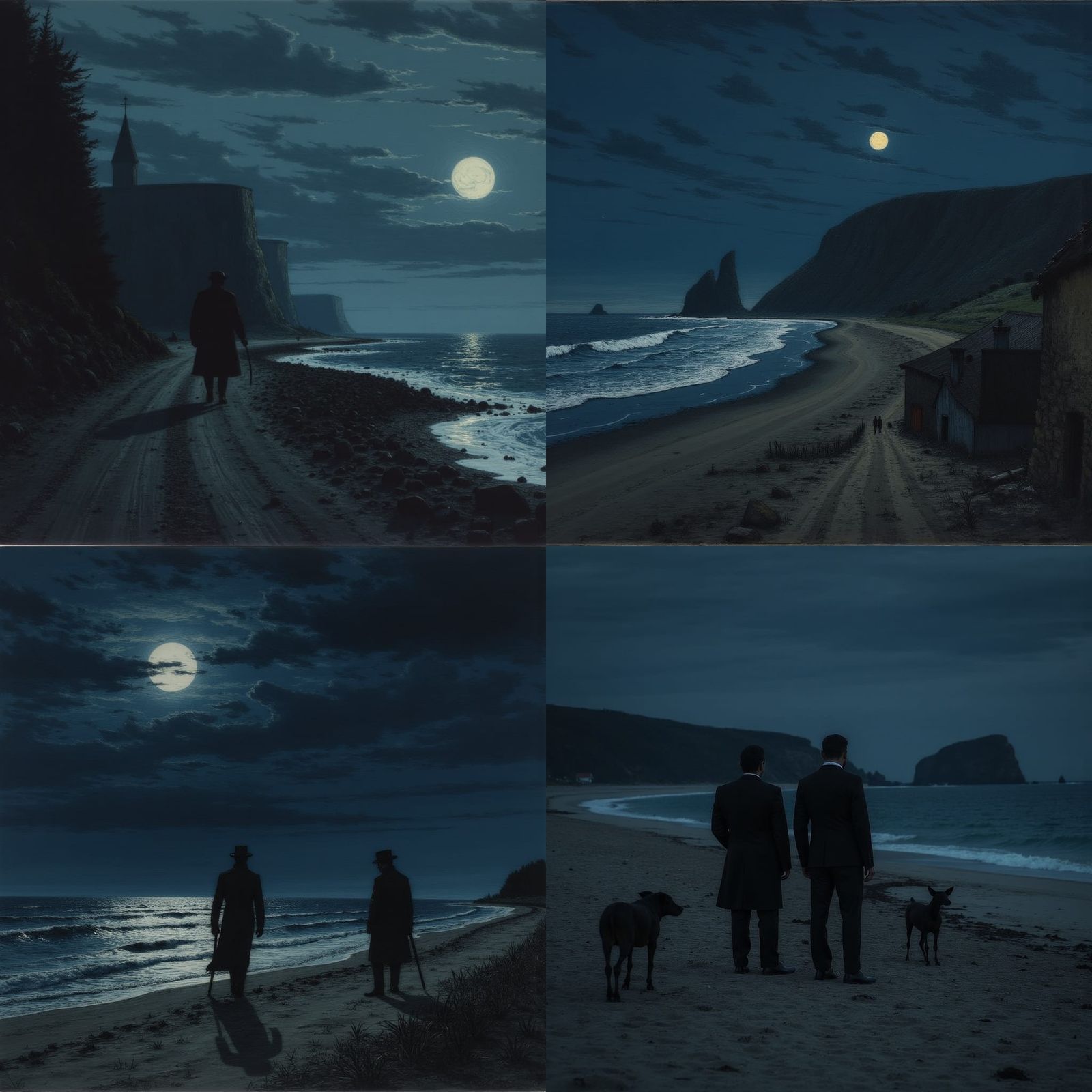 Men in Black at the Coast, Erik Olsson Style