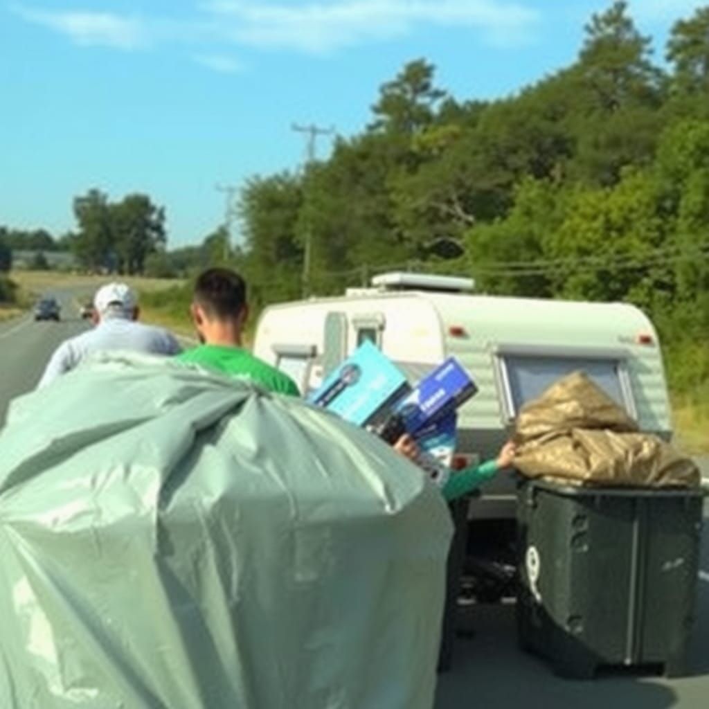 Caravan of Garbage Generated by AI