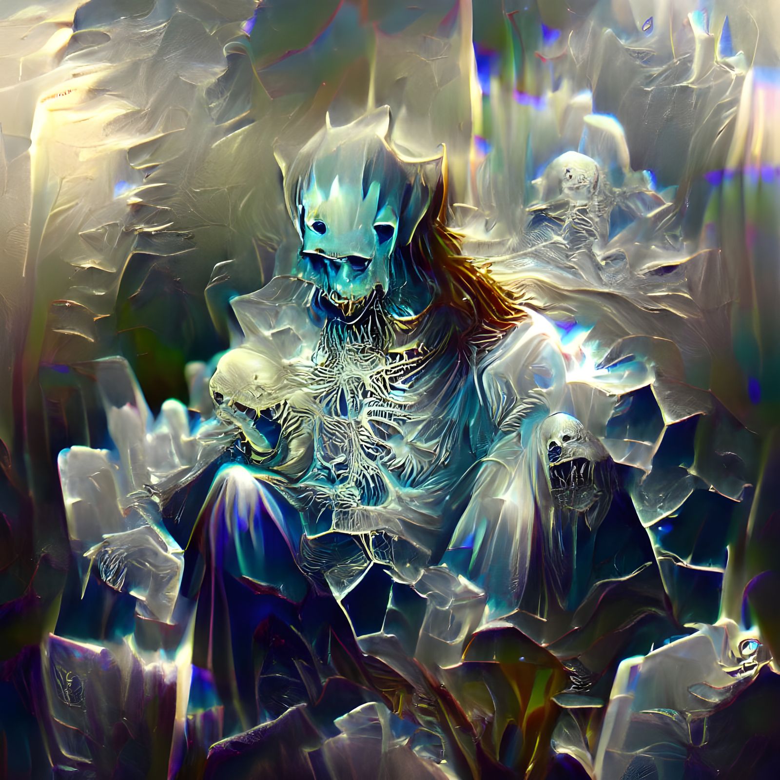 Sinister Lich Lord in Dark Fantasy Style