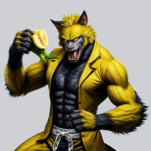 Banana Man's Werewolf Transformation