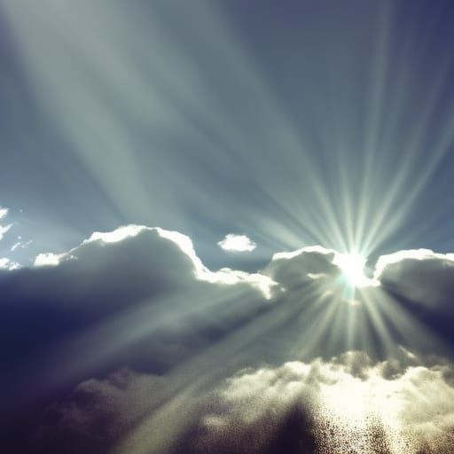 Heavenly Sunshine Beams in Soft Focus Photography