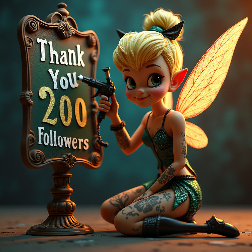 Gothic Tinkerbell Tattoo Art: Thank You