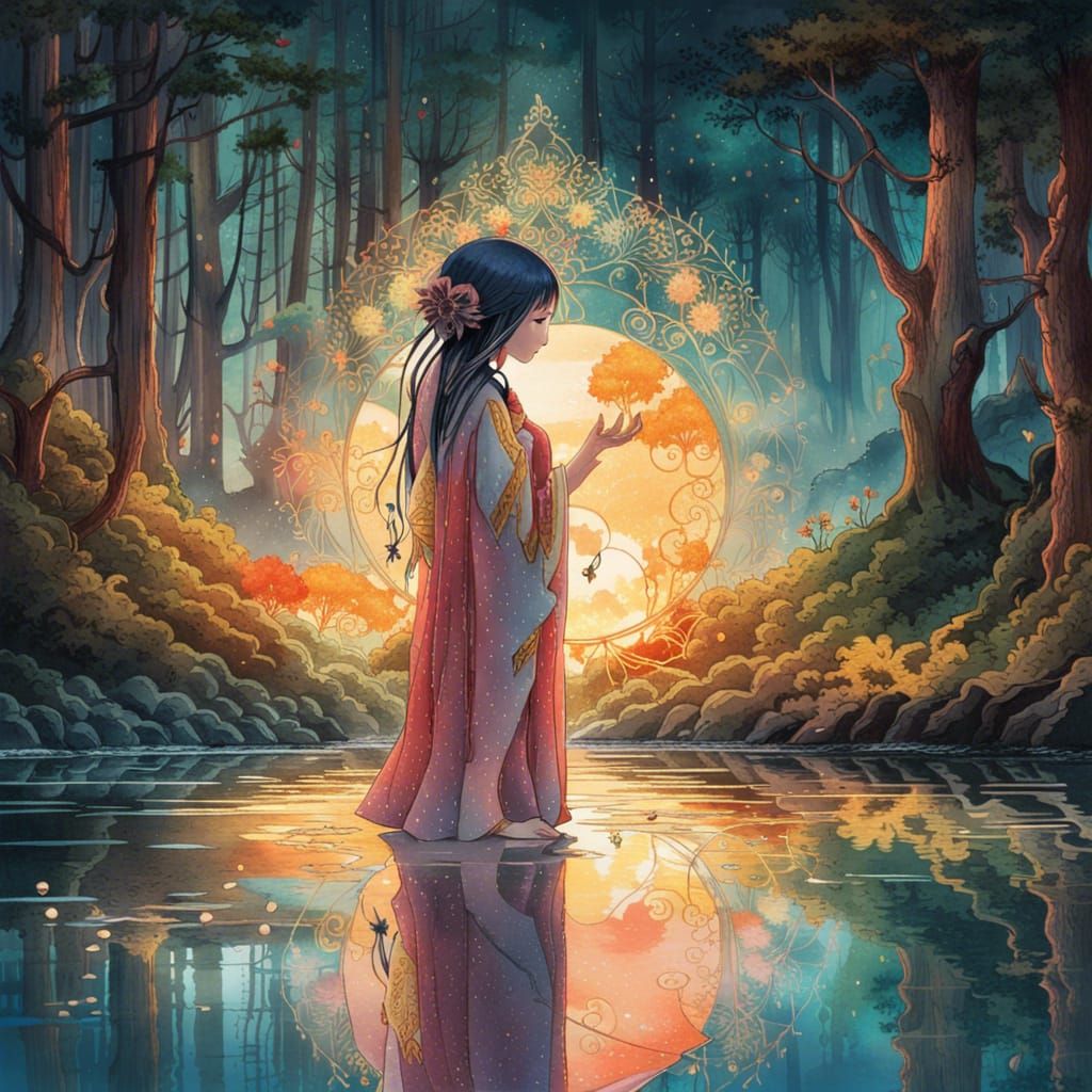 Inori Yuzuriha mirrored reflection