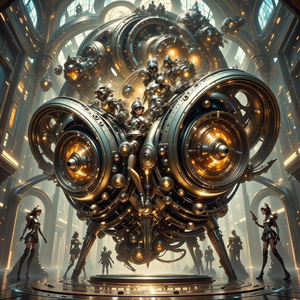 Intricate Retro-Future Contraptions for Tinkering