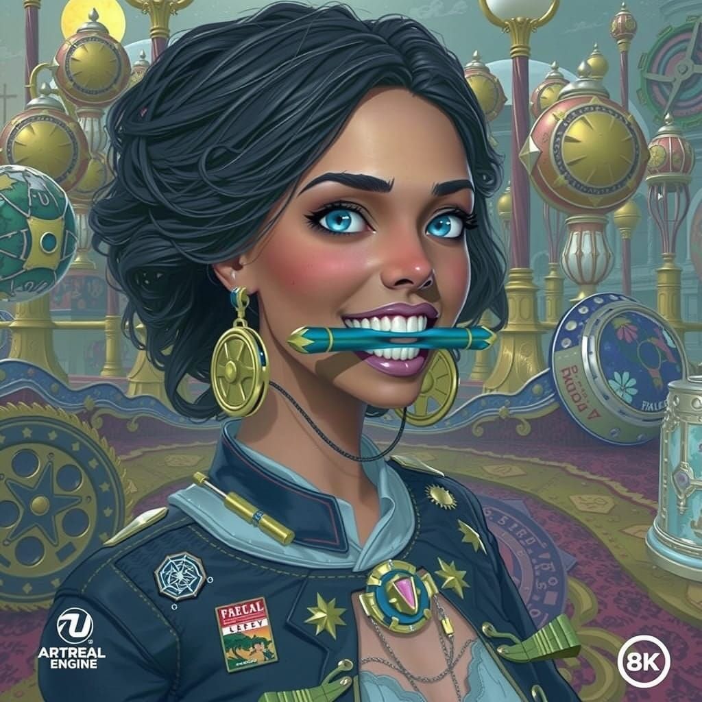 Futuristic Sonic Device in a Fantastical Environment