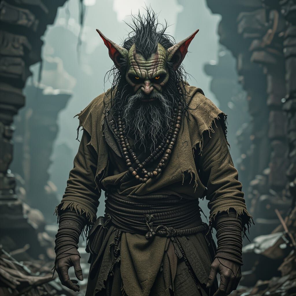 Baba Voss as Grotesque Gremlin in Gritty Style