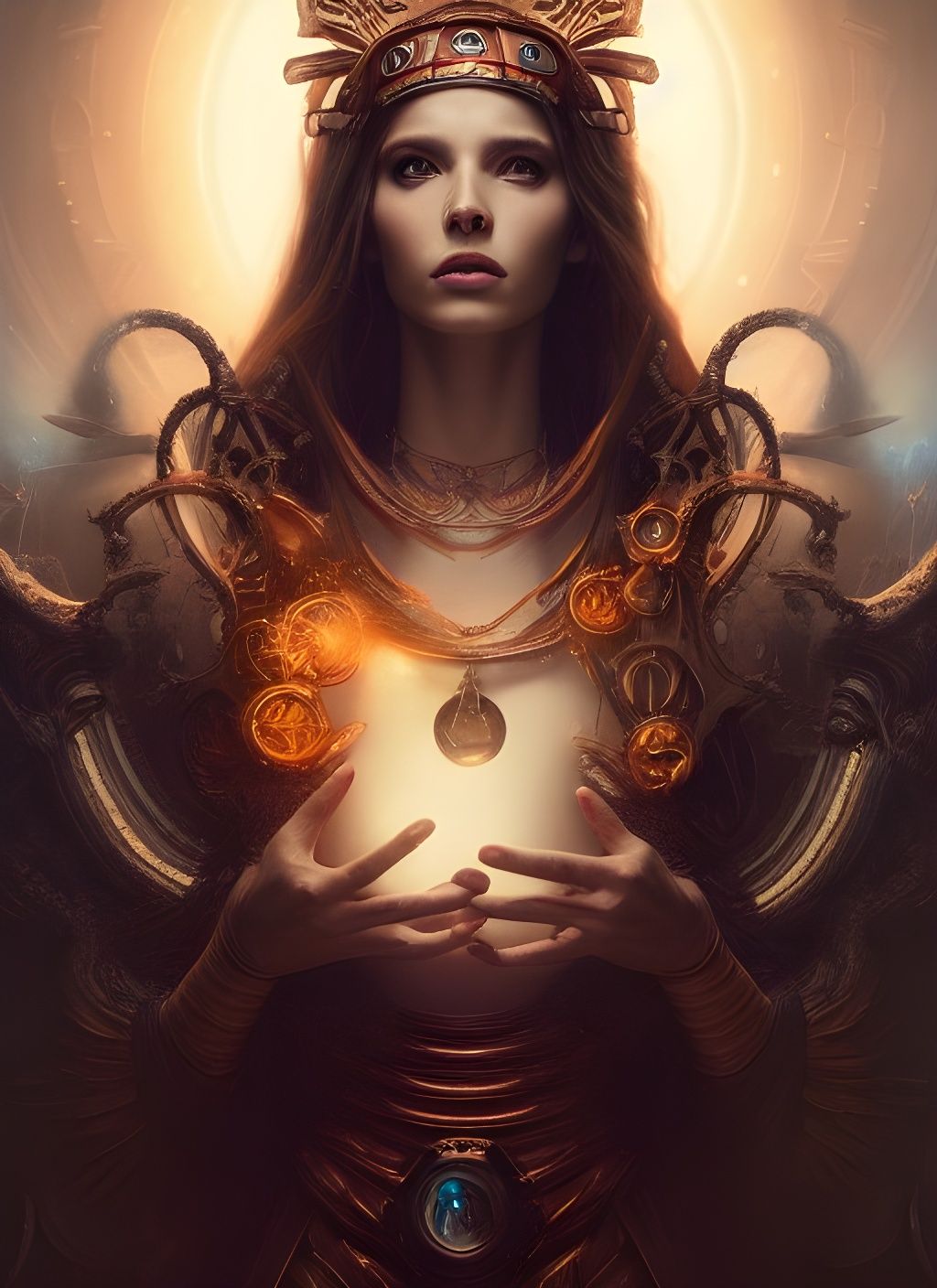 Time Goddess Portrait by Burdisio: Epic CGI Art