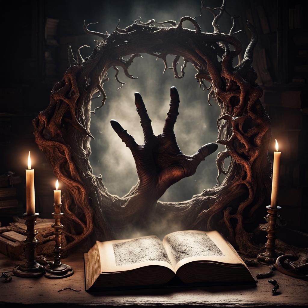 Demonic Portal Emerges From Spell Book