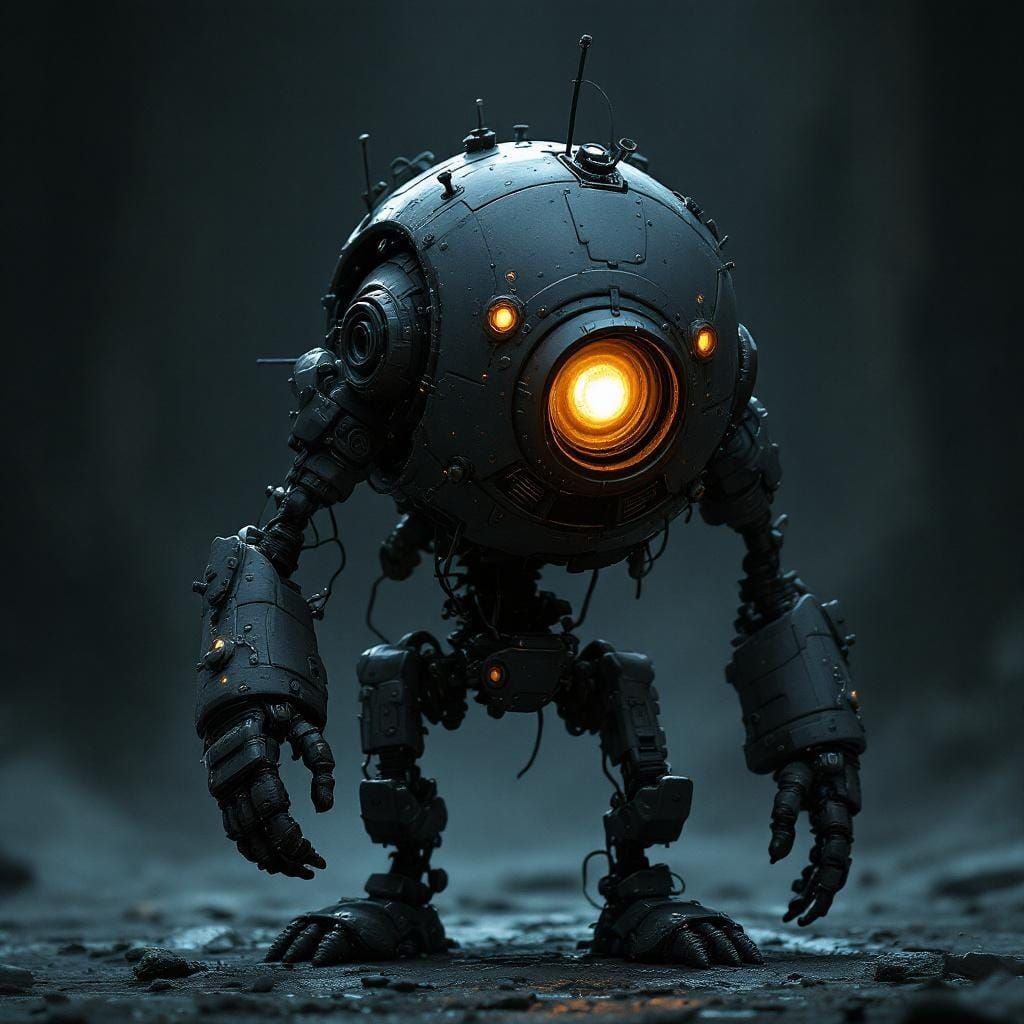 Dark Robotic Minion Inspired by Bioshock