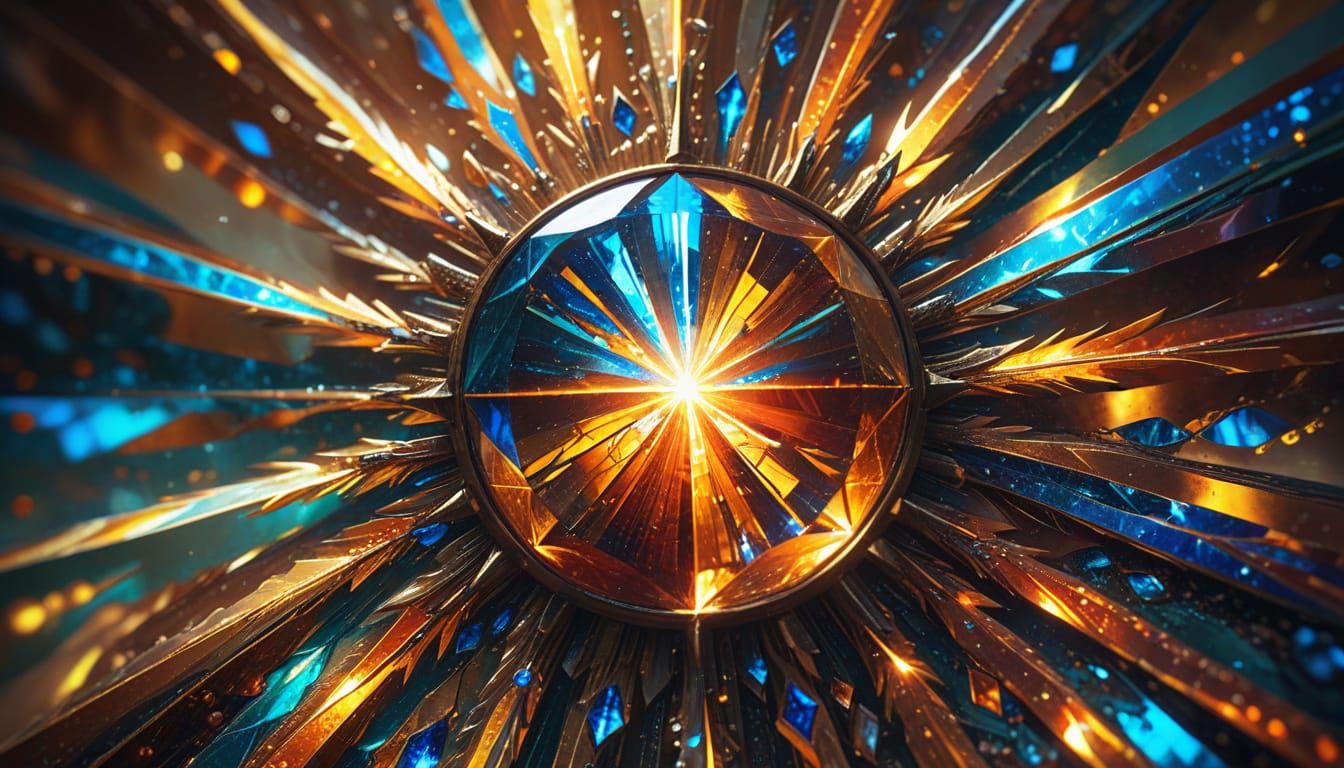 Divine Prism Shines on Mother Earth: Digital Art