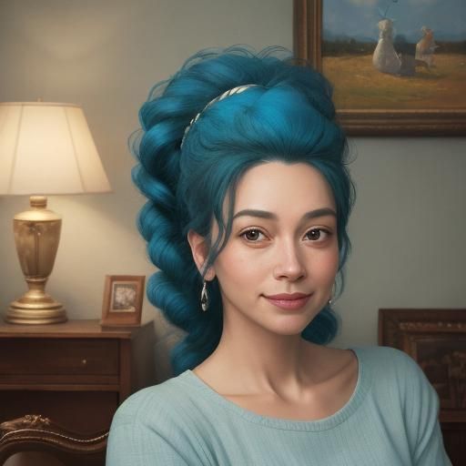 Marge Simpson as a human