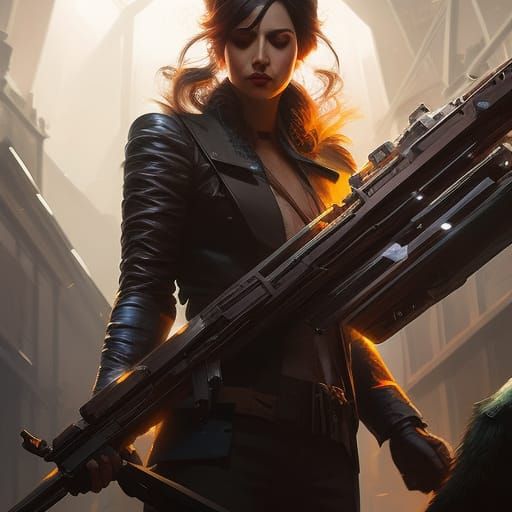 Mad Scientist Portrait in a Hyperdetailed Digital Painting