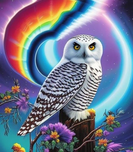Snowy owl 💐🦉🔮 🌈