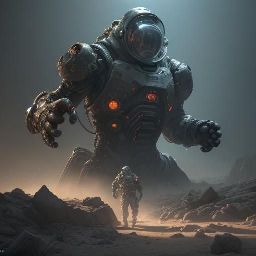 Uncontainable Sinister Anomaly in 3D Game Cinematic Style