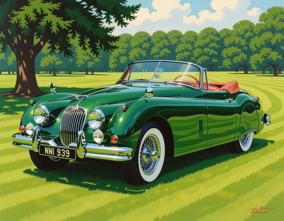 1959 Jaguar XK150S Roadster in British Racing Green