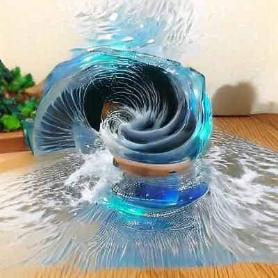Swirling Water Vortex