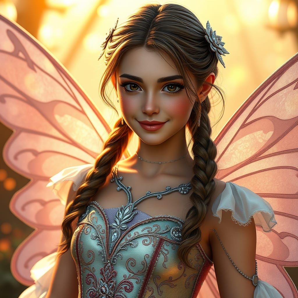 Whimsical Fairy Goddess in Elaborate Cosplay