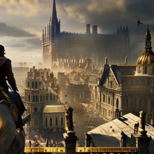 The town of Assassins Creed Unity