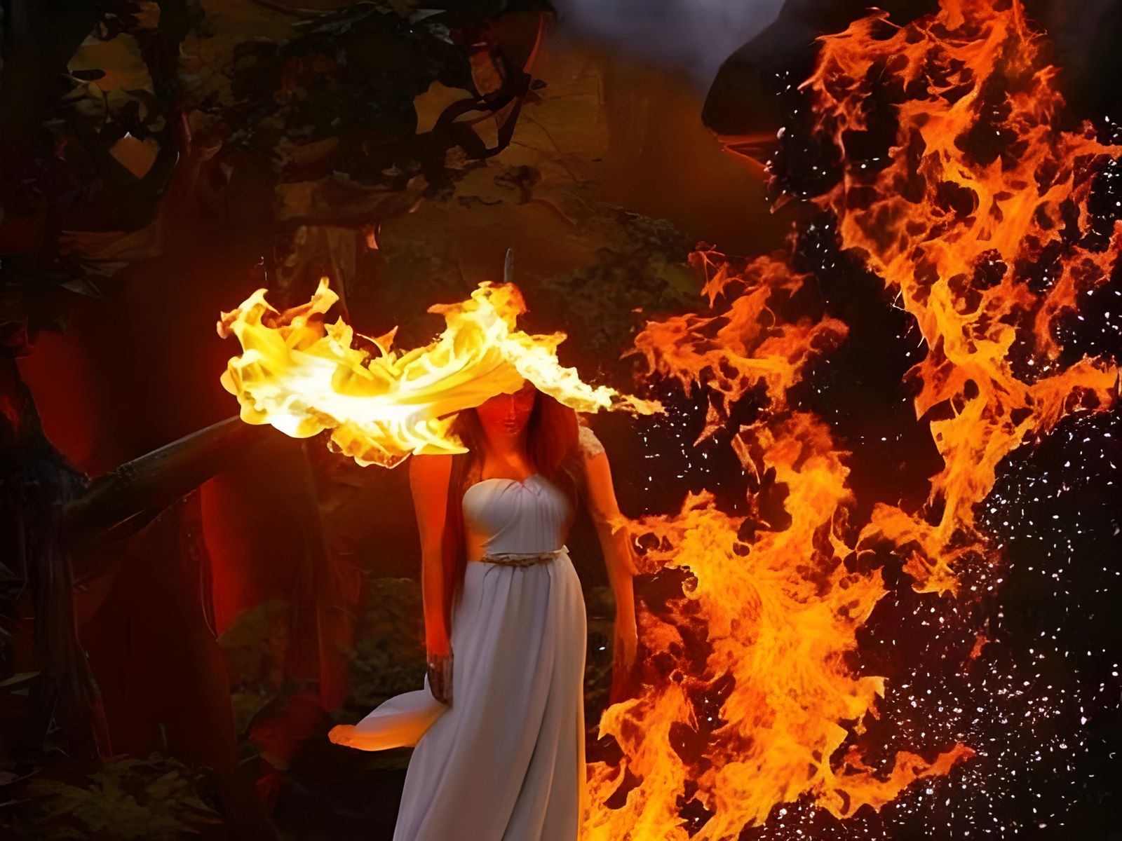 Colorful Fire Fairies and Flame Entities