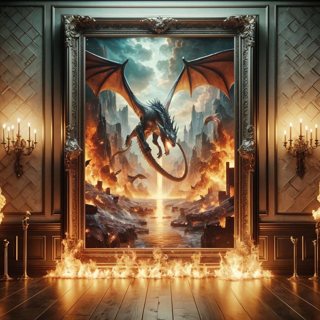 Epic Dragon Breaks Reality in Fiery Transformation