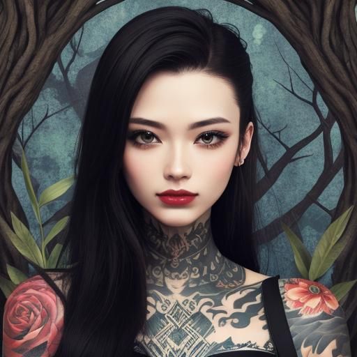 Girl with Tattoo