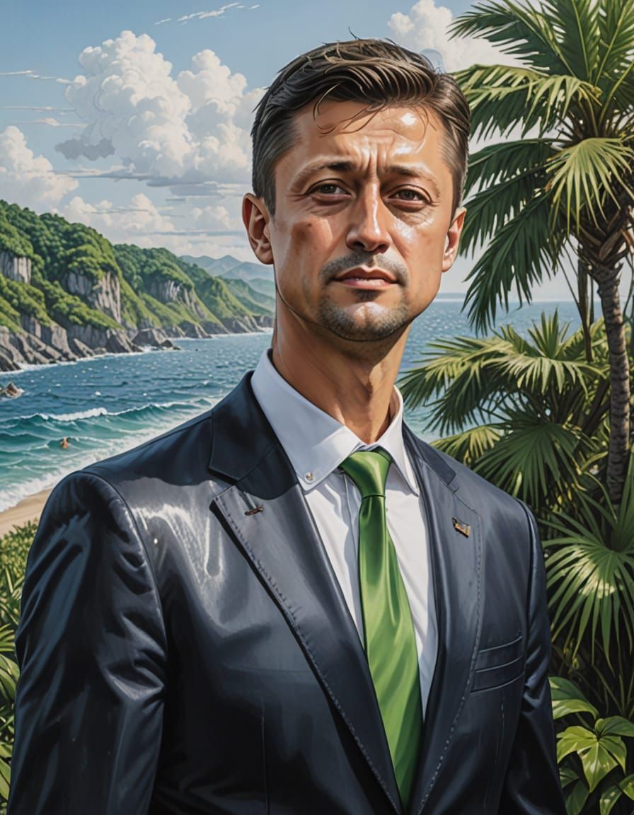 Hyperrealistic Portrait in Sorayama Style, Wet Wash